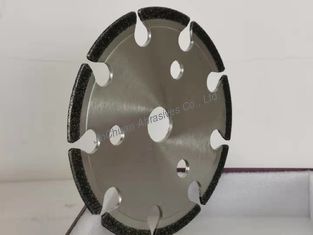 145*3*22.2*2.4*7.5 Dinasaw CBN Cyclone Grinding Wheel Electroplated CBN Sharpen Wheel With Slots For Chain Saw
