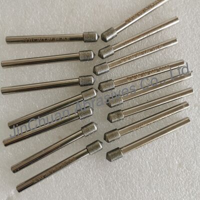 Quality  Custom-Made 8*6*10*70mm  120° D126 Electroplated Grinding Bits For Cemented Carbide factory