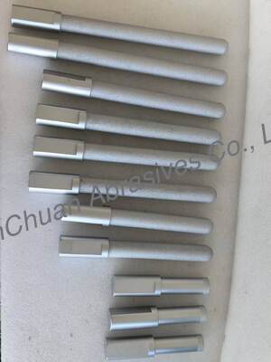 Brazed Diamond Grinding Pin with Vacuum Brazed Synthetic Diamond D80/100 Grit and 25.4mm Head Diameter for Precision Grinding