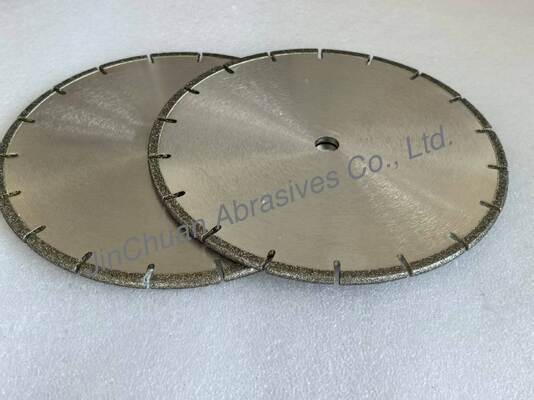 184.16mm Diameter Segmented Diamond Saw Blade With Electroplated Nickel Bond And Reinforced Steel Core For Concrete Cutting