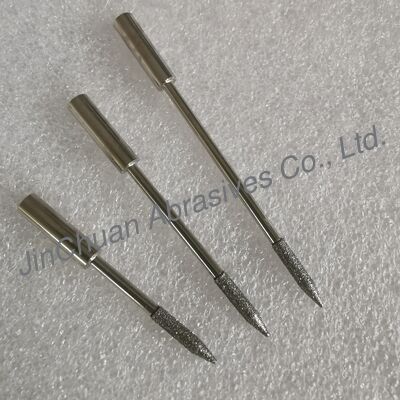 D151# Electroplated Diamond Grinding Pins with 2.2mm Head Diameter and Abrasion-Resistant Diamond Coating