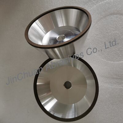 Resin Diamond Grinding Wheel 11A2 Flaring Cup Shape 125mm Outer Diameter for Carbide Tool Grinding