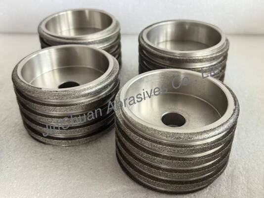 Wear Resistant Helical Shape 80x54x16mm Electroplated CBN Grinding Wheel For Sharpening Scissors