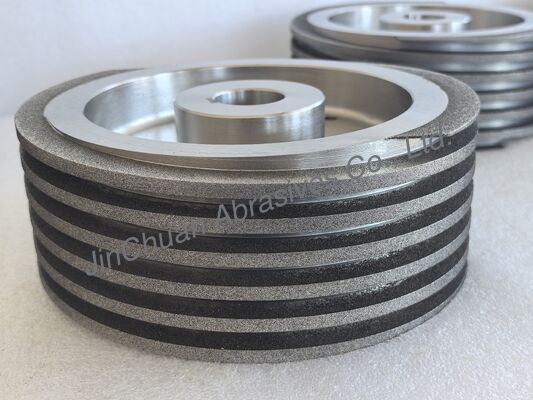 Wear Resistant Helical Shape 80x54x16mm Electroplated CBN Grinding Wheel For Sharpening Scissors