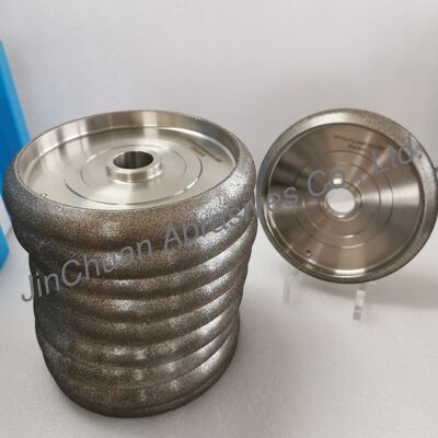 Customized Electroplated CBN Wheel With 203mm OD And WM 7/39.5 Profile For Wood Band Saw Sharpening