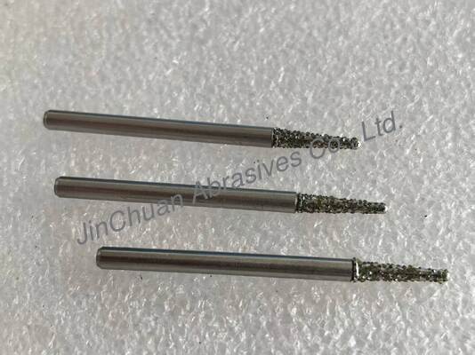 Electroplated Diamond Grinding Pins With Steel Body Grit Number D30/35, R1*3*10*45*3