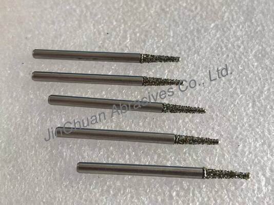 Electroplated Diamond Grinding Pins With Steel Body Grit Number D30/35, R1*3*10*45*3