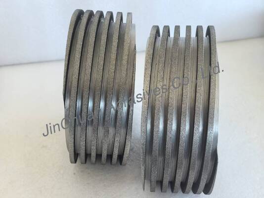 Helical Electroplated CBN Grinding Wheel B126 with Steel Base Body for Sharpening Knives
