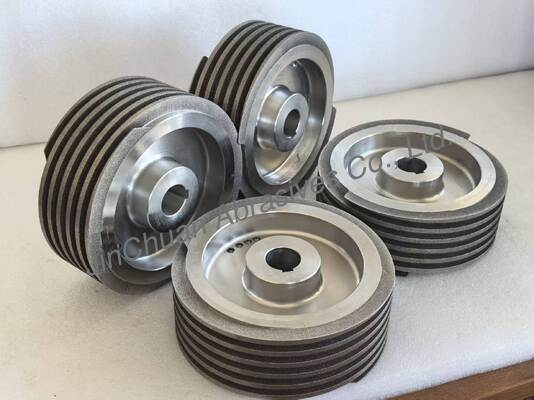 Helical Electroplated CBN Grinding Wheel B126 with Steel Base Body for Sharpening Knives