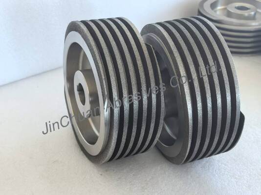 Helical Electroplated CBN Grinding Wheel B126 with Steel Base Body for Sharpening Knives