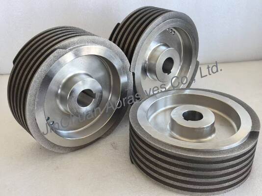 Helical Electroplated CBN Grinding Wheel B126 with Steel Base Body for Sharpening Knives