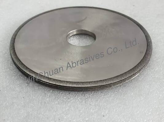 150mm Electroplated CBN Chamfering Wheel with B140/170 Grit and 31.75mm Bore for Precision Grinding