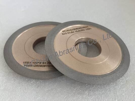 1EE1 Hybrid Wheel Straight Wheel With Side Angles For CNC Tool Grinding Machines 