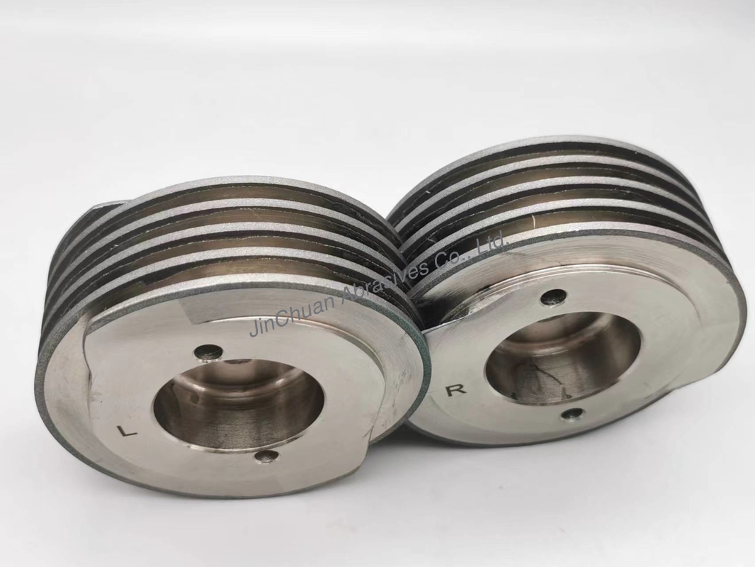 Electroplated Bonded Cbn Helical Wheels 99.06*38.1*15.93mm For Grinding Scissors, Knives Etc