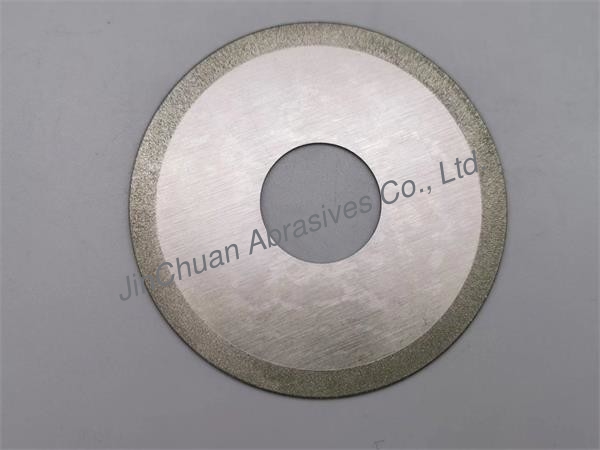 Silver Electroplated Diamond Grinding Wheels Cutting Blade For 1A1 100mm*0.8mm*7mm