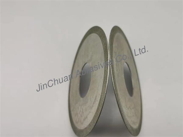 Silver Electroplated Diamond Grinding Wheels Cutting Blade For 1A1 100mm*0.8mm*7mm