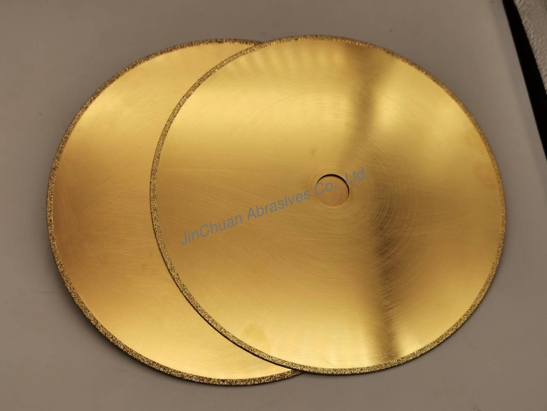1A1R Electroplated Diamond Grinding Wheel 210*0.8*20*2mm D50/60 Cutting