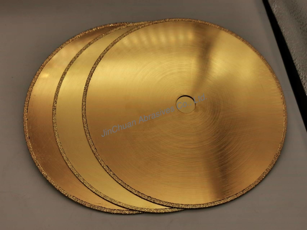 1A1R Electroplated CBN Diamond Grinding Wheel 210*0.8*20*2mm With Titanic