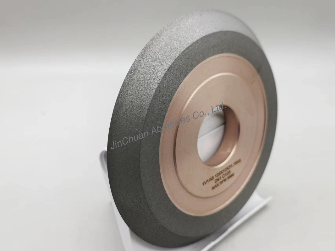 Hybrid Bond Diamond Grinding Wheels 1v1 Resin  For Cnc Milling 125*10*31.75*6 Mm