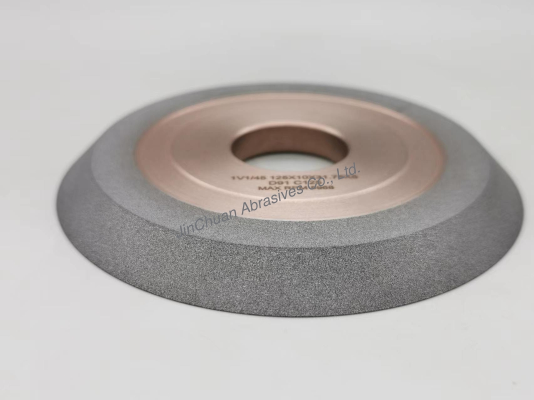 Hybrid Bond Diamond Grinding Wheels 1v1 Resin  For Cnc Milling 125*10*31.75*6 Mm