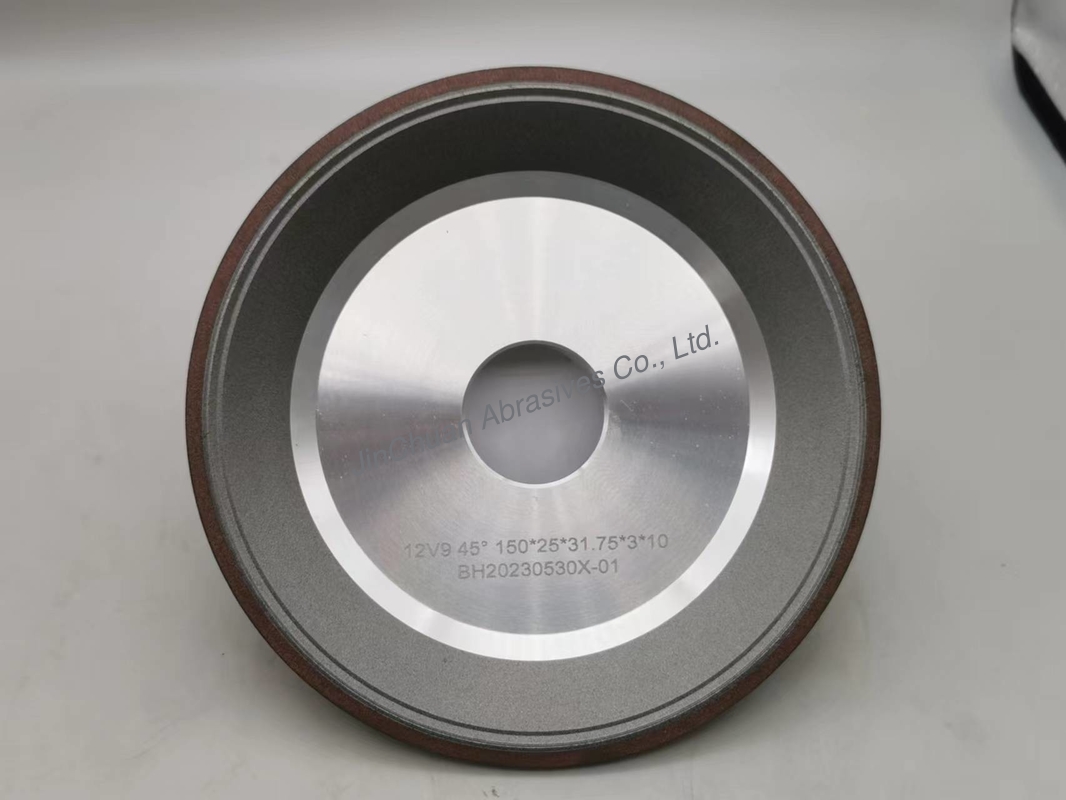 12V9 45 Degrees Rein Diamond Fly Wheel 150mm For Grinding And Sharpening