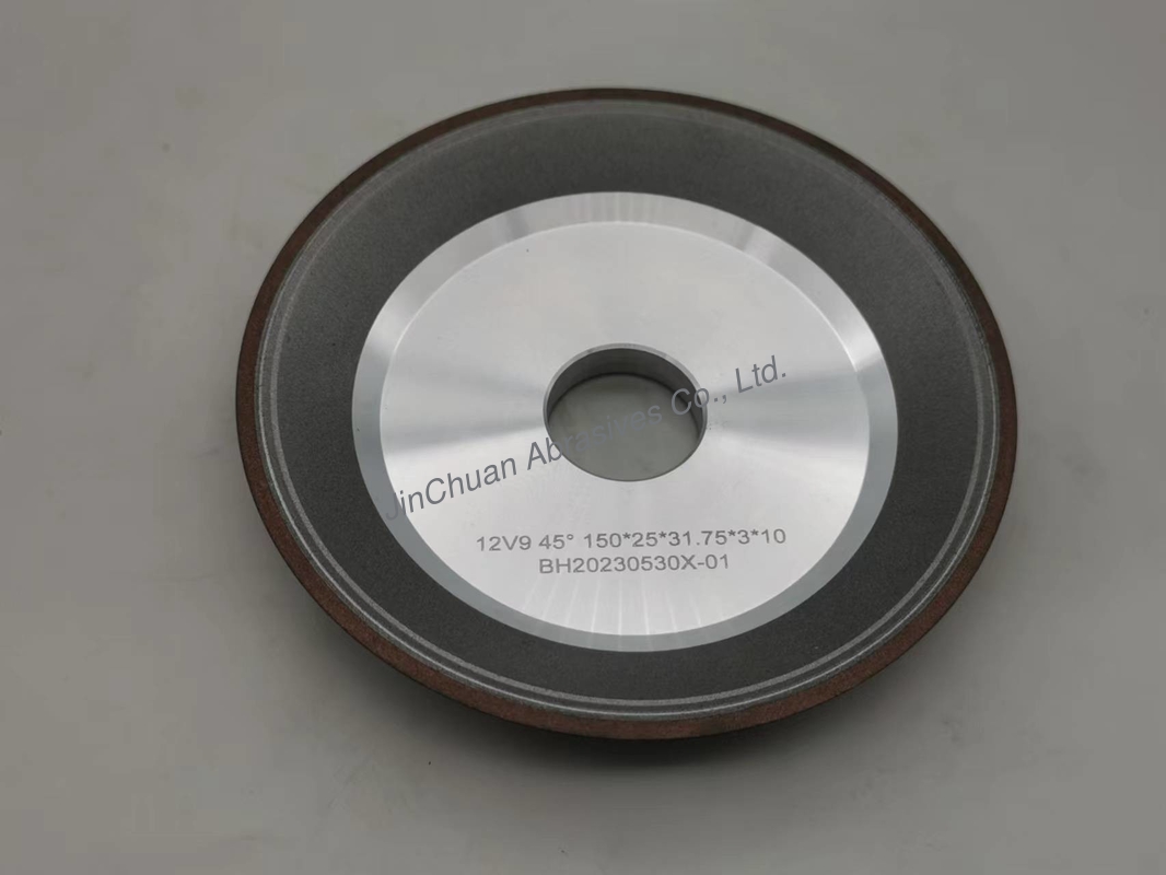 12V9 45 Degrees Rein Diamond Fly Wheel 150mm For Grinding And Sharpening