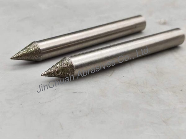 D181 Electroplated Diamond Drill Bit With Steel Wheel Body Length 82mm Diameter 9.52mm