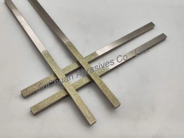 Rectangle Electroplated Diamond Hand File Length 220 Diamond Grit Number 120//140