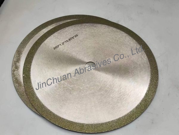 1A1 Electroplated Diamond Grinding Wheels With Diameter 200mm Thickness 1.8mm D80/100