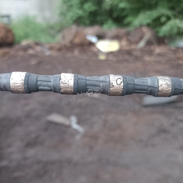Electroplated Diamond Wire Saw Used For Cutting Steel , Iron