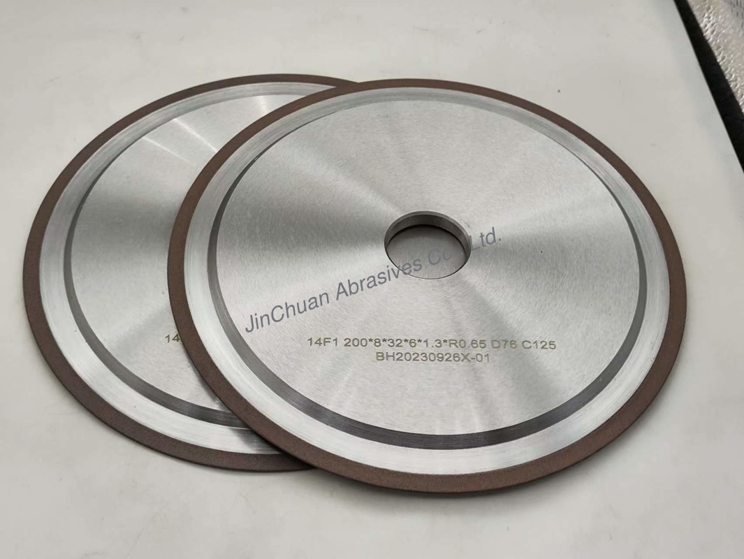 R0.65mm Rein Bond CBN Grinding Wheel For  Tungsten Carbide Roll Sharpening 200mm