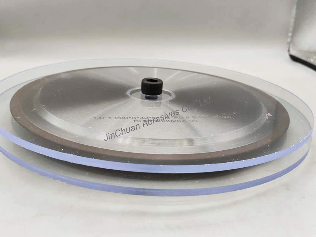 R0.8mm 200mm Rein Bonded Grinding Wheel CBN Sharpening Wheels