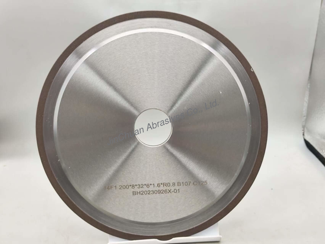 R0.8mm 200mm Rein Bonded Grinding Wheel CBN Sharpening Wheels