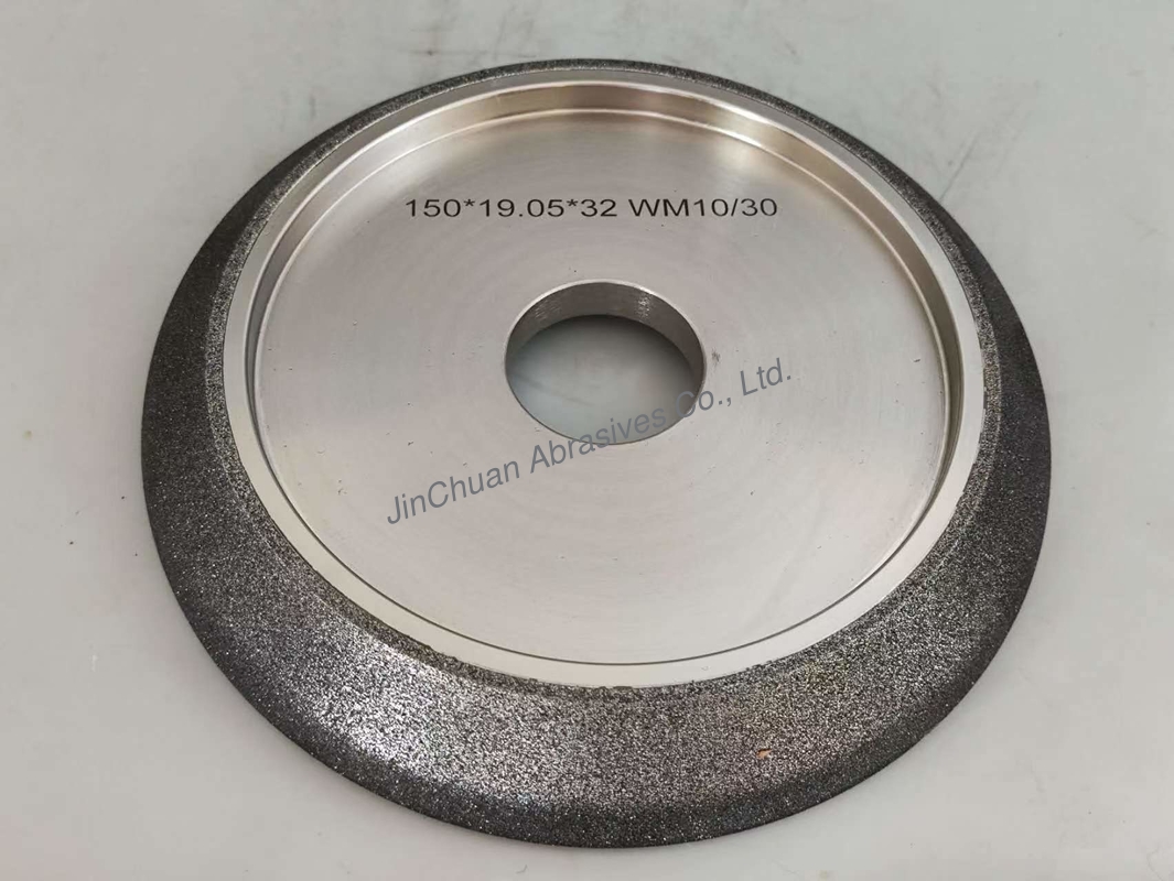 Electroplated CBN Grinding Wheels For Band Saw With 19.05 Inner Hole B151 Diameter 150