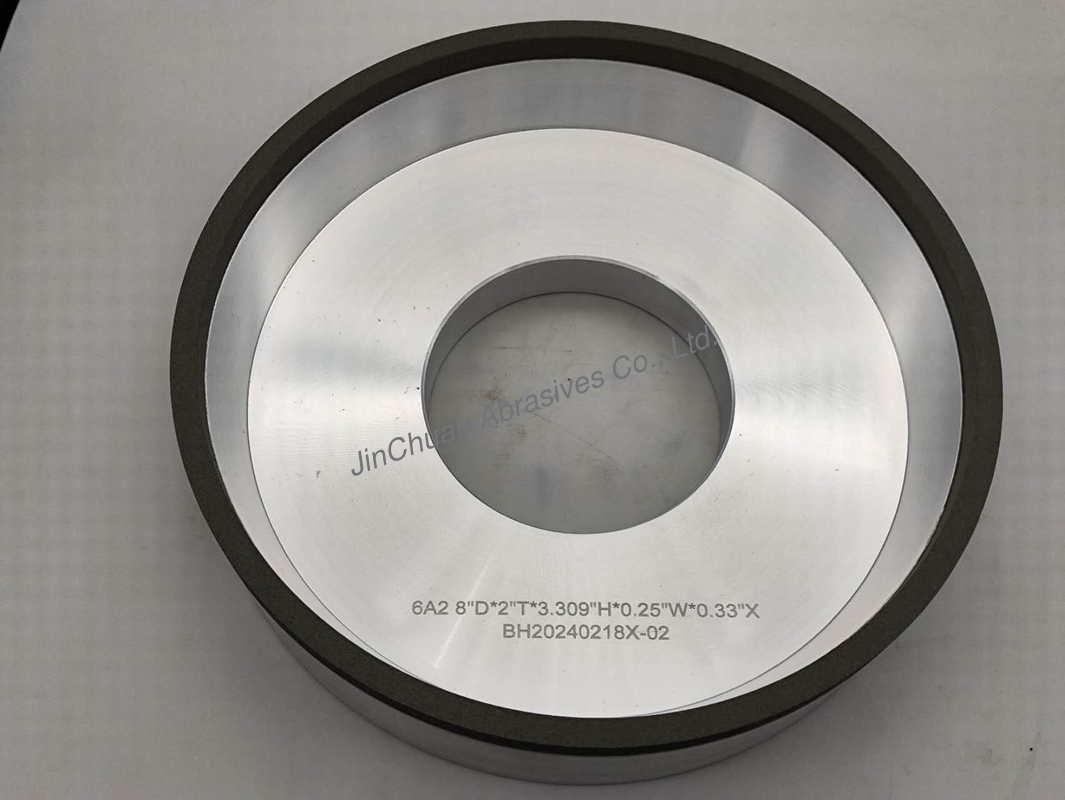 6A2 Resin Bond CBN Grinding Wheels With Diameter 203mm Inner Hole 84mm Thickness 51mm