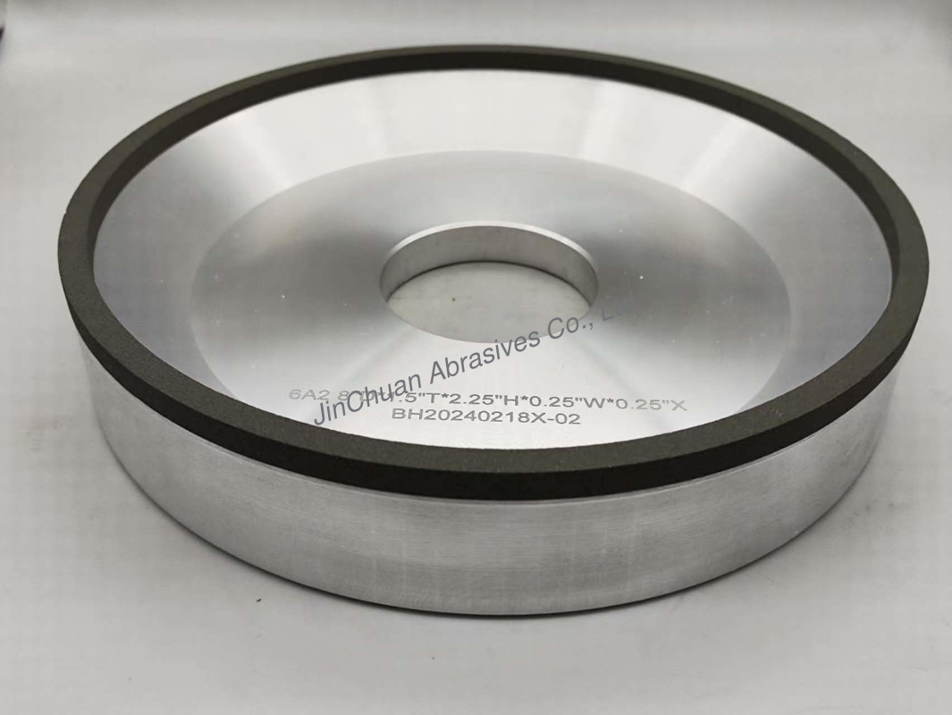 6A2 Resin Bond CBN Grinding Wheels With Diameter 203mm Inner Hole 84mm Thickness 51mm