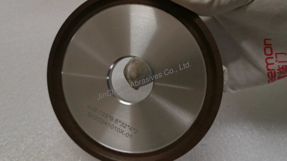 Diameter 125 mm 4V2 Resin Dish  Grinding Wheel For Carbide Saws Face Grinding