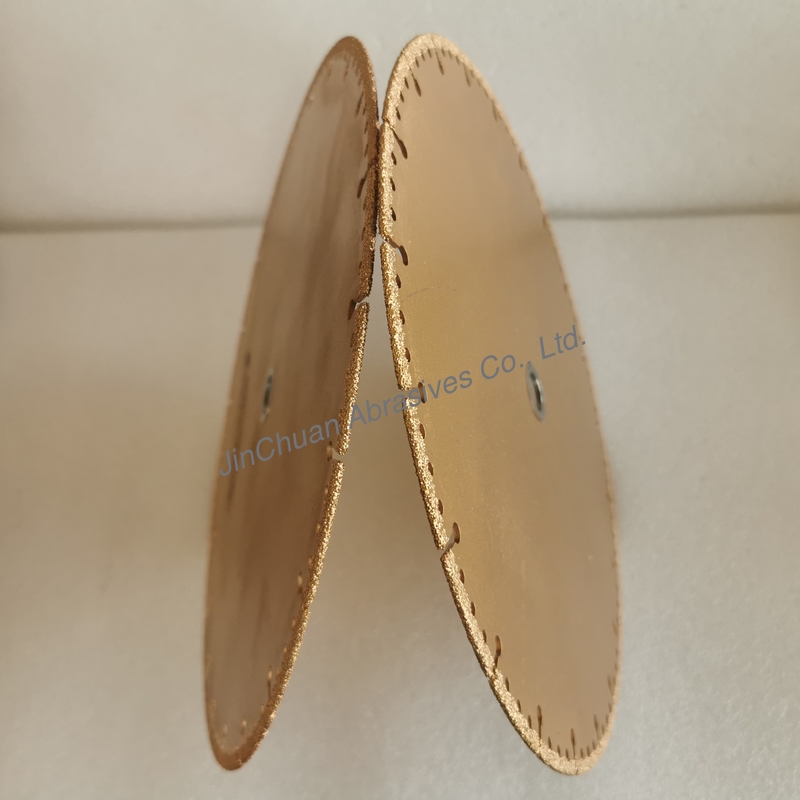 D300mm Diamond Grinding Wheels For Stone Processing With Vacuum Brazed Technology