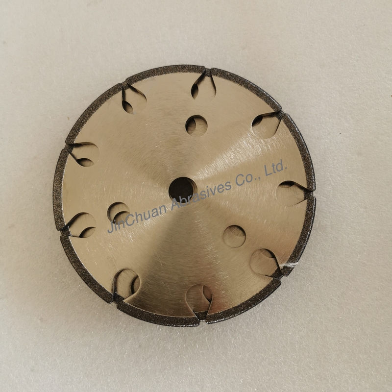 B80/100  145*4.8 * 16 *6 Mm  Dinasaw CBN Cyclone Grinding Wheels  For Sharpening Chain Saws