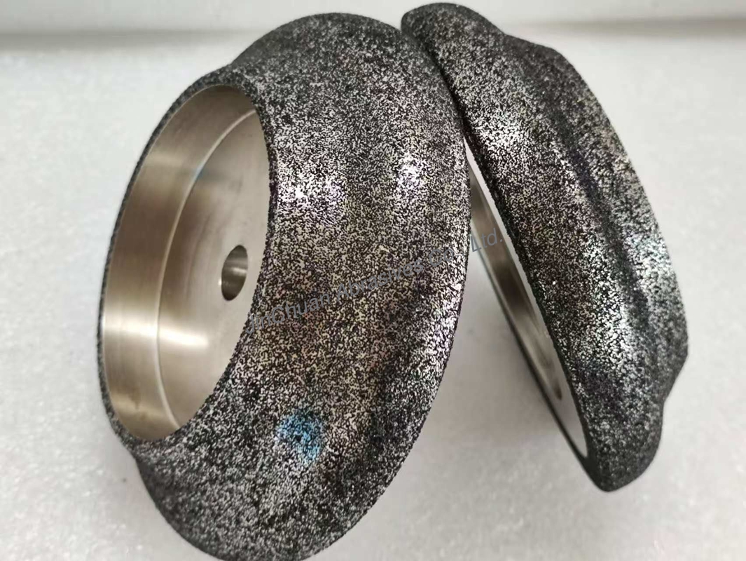 Electroplated CBN Grinding Wheel For Band Saw Blade With Steel Body Diameter 127mm