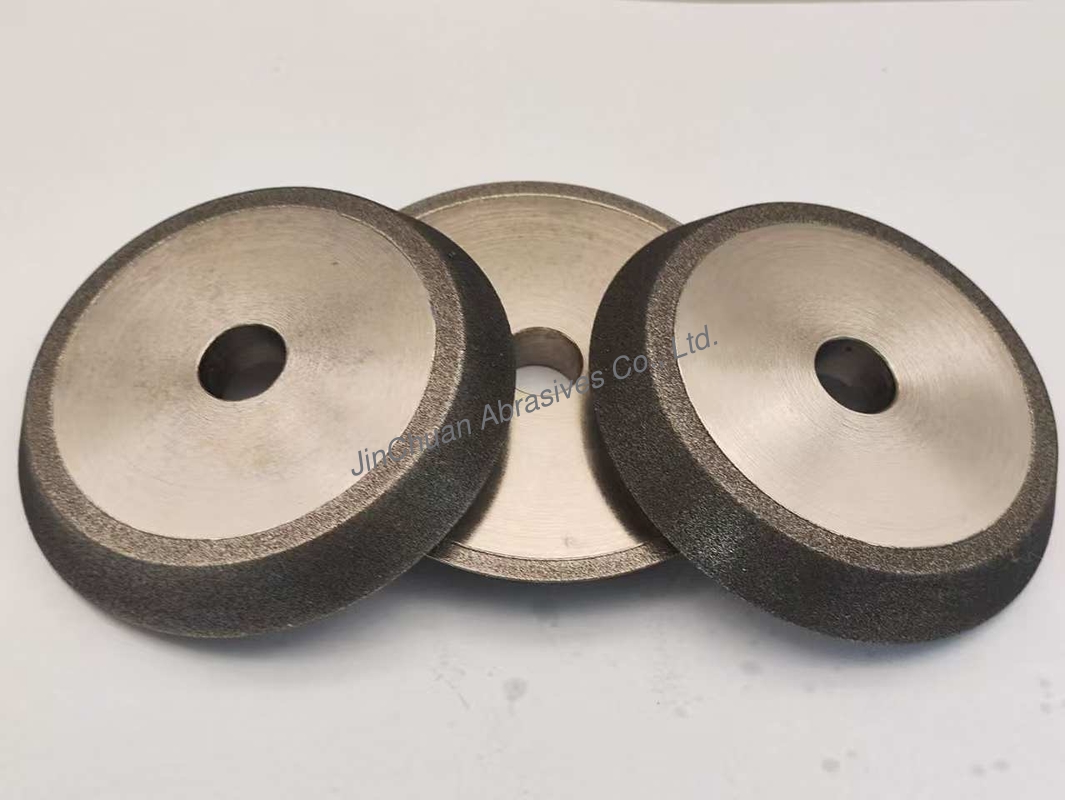 OEM Kind 76.2mm Steel Basebody CBN Sharpening Wheels For Chamfering