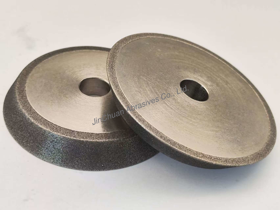 OEM Kind 76.2mm Steel Basebody CBN Sharpening Wheels For Chamfering