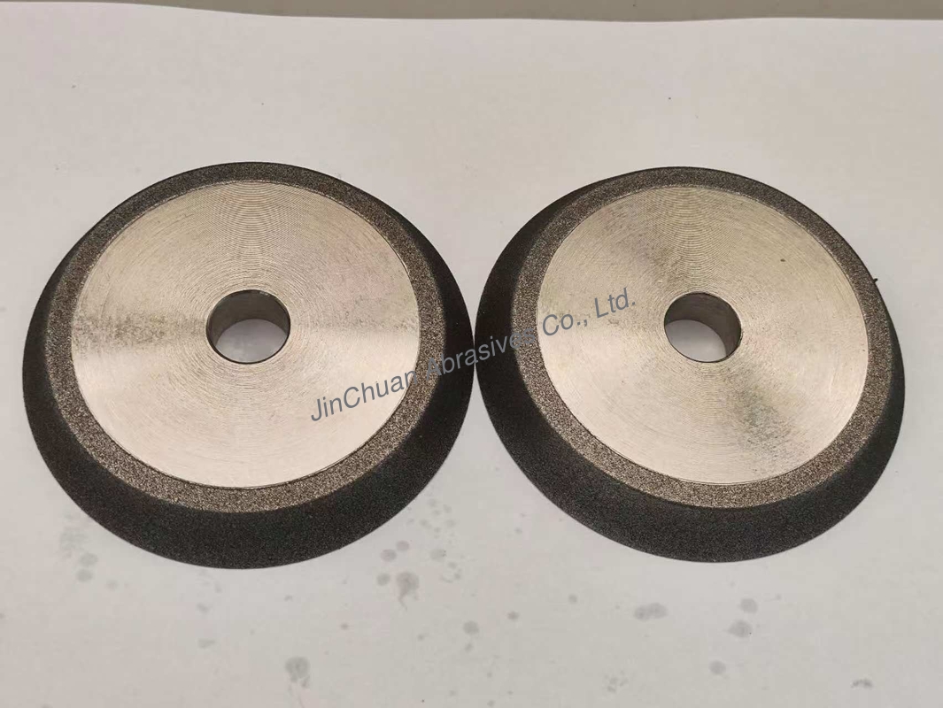 OEM Kind 76.2mm Steel Basebody CBN Sharpening Wheels For Chamfering