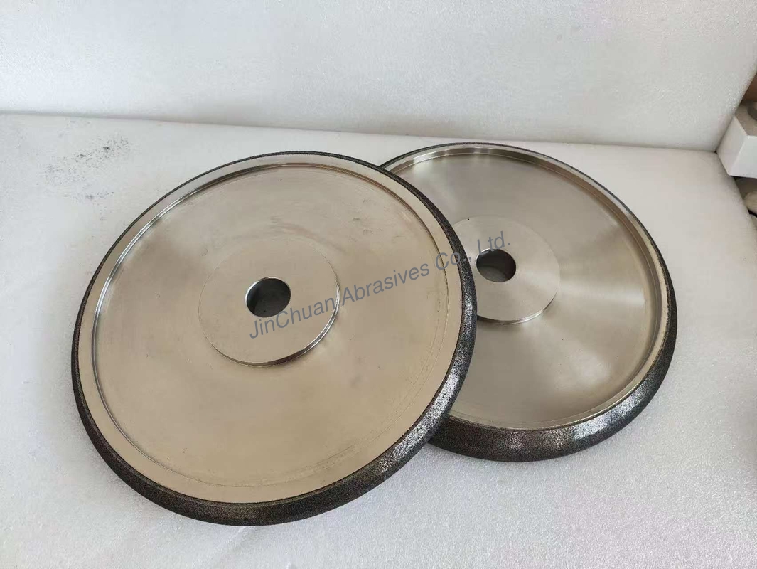 Electroplated CBN Grinding Wheel For Band Saw Blade With Steel Body Diameter 300mm