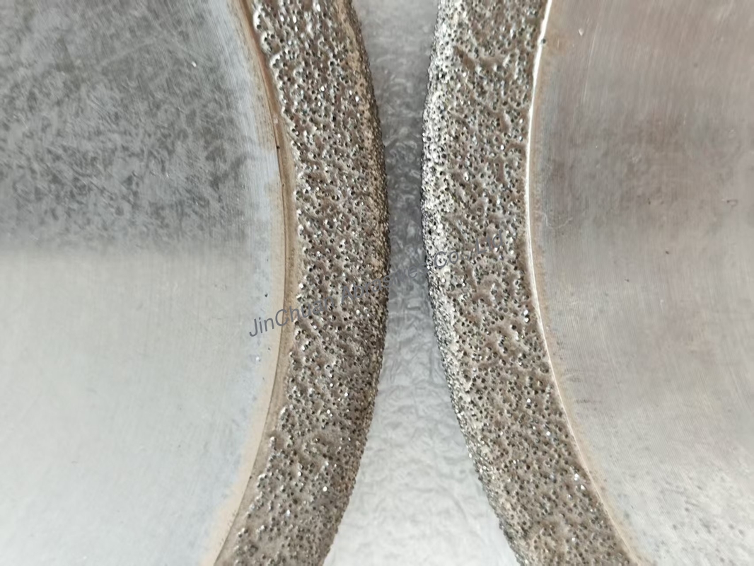 Long Lifespan Vacuum Brazed Diamong Grinding Wheel With D40/50 Grit