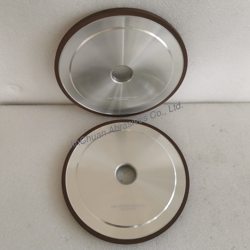 14A1 200mm D107  Resin Bond Diamond Grinding Wheel For Sharpening Straight Knife Cutters For The Timber Machinery