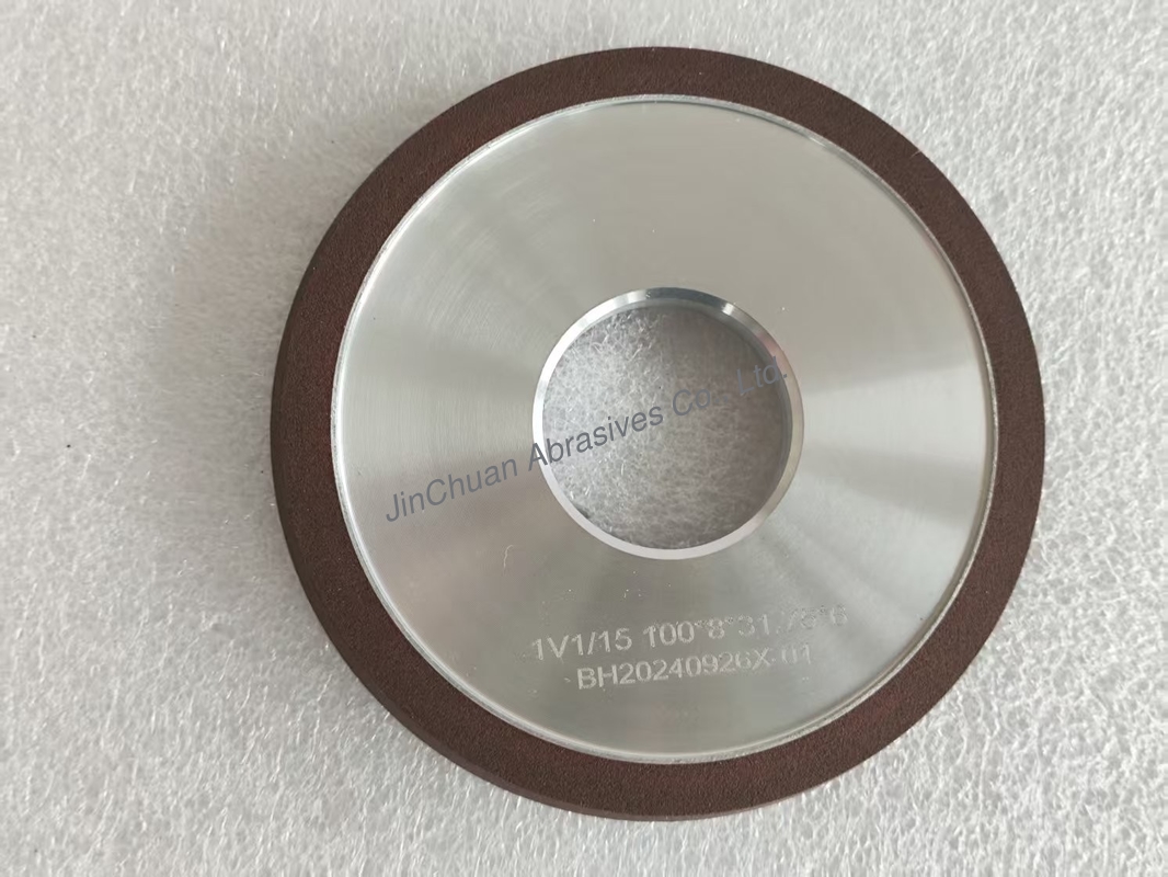 1V1/15° 100*8*31.75*6mm D91  C125 Wet-Grinding Resin Bond Diamond Grinding Wheel