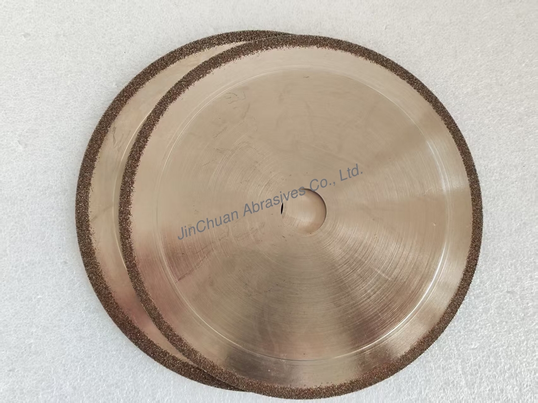 1A1 600*2.5*20*5mm  B100/120  Edge Design R0.5 Fillet + 7° Chamfer  Electroplated CBN Cutting Disc