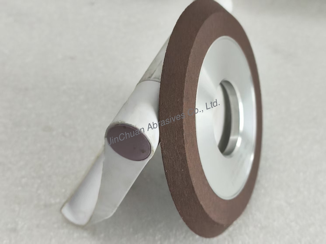 1V1 45 Degree Reinoid Diamond Wheel 100mm Wet Working Resin Bonded Diamond Wheel