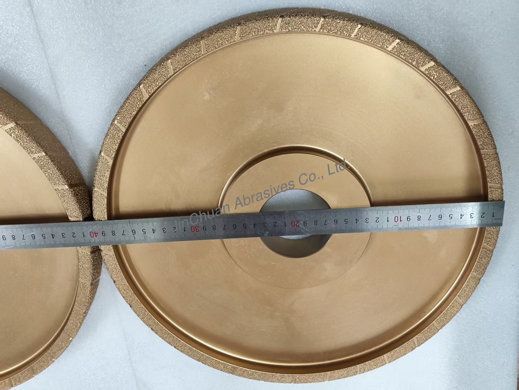 400mm Rough Grain Vacuum Brazed Diamong Wheel D25/30 Grinding Wheel For Cast Iron